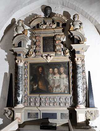 Erik Rosenkrantz ca. 1674 Erik Rosenkrantz og 3 hustruer Margrethe Scheel Mette Rosenkrantz Margrethe Krabbe 1670-79 �rhus stift