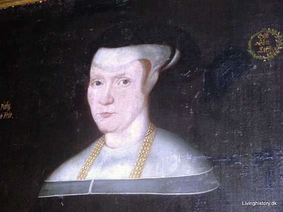 Anna Eriksdatter Monrad 1118 = Museumsnummer 86:27, Portr�t, af Anna Eriksdatter Monrad (jvfr. 83:27), g.m. Magister Rhumann ved Aarh. Domkirke...