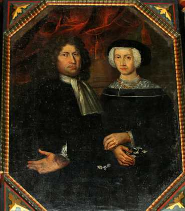 Heinrich Bahnsen Heinrich Bahnsen r�dmand og farver, f. 1633 d. 1688 og hustru Magdalene f. 1631 d. 1711. 1680-89 Haderslev stift
