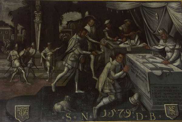 Den g�ldbundne tjener 1579 Den g�ldbundne tjener 1570-79 Helsing�r stift