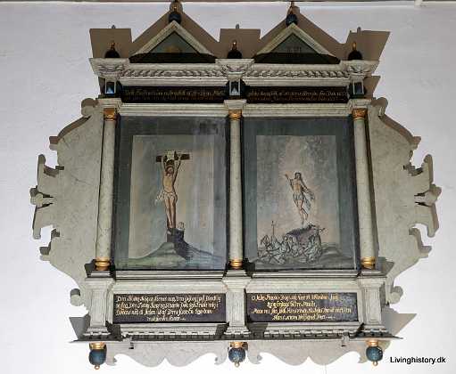 S�ren Michelsen m.fl. Bekostet af S�ren Michelsen, d. 1597 og hustru Anne Pedersen, d. 1592. Samt Hans S�rensen d. 1632, og hustru Karine...
