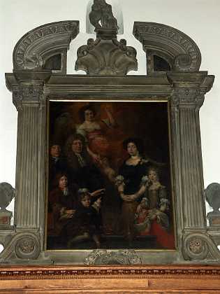 Bendix Mese med Anniche Niendorf og b�rn c. 1680 Bendix Mese til Taager�d, stiftsskriver i Sj�llands Stift m.m. d. 1688, med hustru Anniche Niendorf, d. 1682, samt deres...