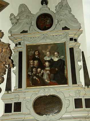 Hans Numsen med Inger Margrete Vibe og b�rn Hans Numsen Materialskriver ved Holmen, f. 1613 d. 1652, med hustru Inger Margrete Vibe, f. 1622 d. 1648 med...