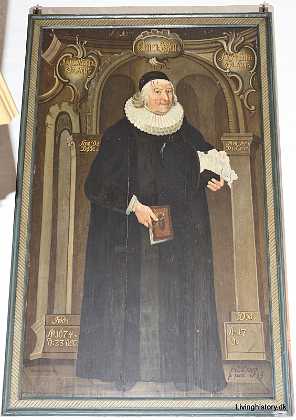 Clemen Jessen Clemens Jessen f. 1674 d. 17xx Clemens Jessen var Pr�st i Kverndrup (Svendborg Amt), og Maleriet er sikkert oph�ngt i...