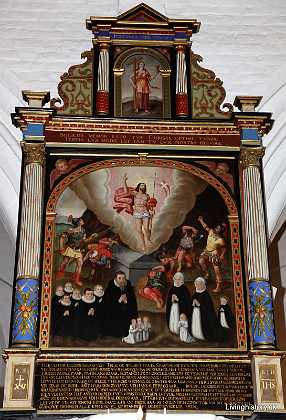 Rasmus S�rensen Brochmann 1620 Rasmus S�rensen Brochmann, r�dmand og borgmester f. 1537 d. 1599 med sine hustruer Kirsten Ibsdatter d. 1579 og Bodil...