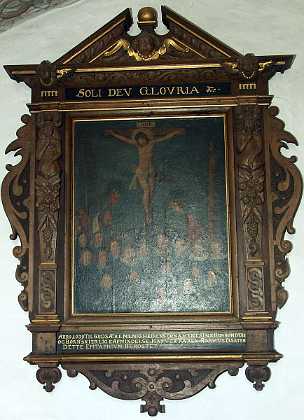Tre pr�ster med familie 1639 Tre pr�ster med familie - epitafium bekostet af Karen Rasmussen. 1630-39 Helsing�r stift