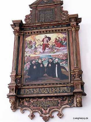 Kirsten Matzdatter Kirsten Matzdatter d. 1603, og hendes tre mnd, rdmand Jep Mand d. 1576, slotsskiver Lauritz Jensen d. 1579 og rdmand...