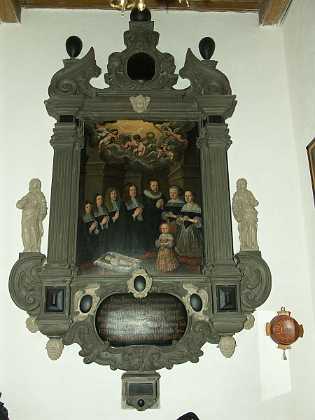 Hans Hansen Frick 1670 Uovensstemmelse mellem dateringer i tekst under epitaium og de dragter der benyttes. Maleriet er fra ca. 1670, og...