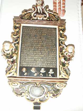 Hans Jensen 1658 Hans Jensen, kirkev�rge f. 1588 d. 1658 med hustruer Margrete Fransdatter f. 1588 d. 1629 og Maren Pedersdatter Lercke...