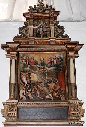 Uden gravskrift Epitafium uden gravskrift. Omkring 1610. Lolland-Falster stift