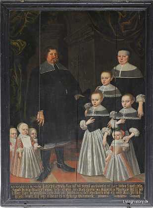 Iver Nielsen og Johanne Lerche 1663 Iver Nielsen Slotsskriver p� �lholm, R�dmand i Nysted f. 1615 d. 1666. Hustru Johanne Lerche f. 1631 d. 1678. 1660-69...