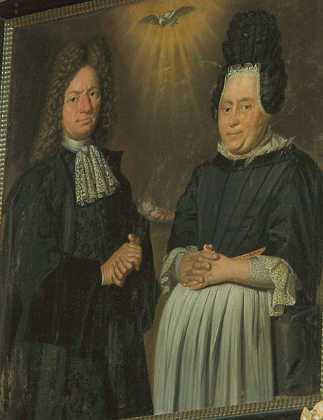 Christen Lauridsen Rhuus ca. 1700 Christen Lauridsen Rhuus f. 1646 d. 1709 Johanne Samuelsdatter Gesmel f. 1643 d. 1713 1700-09 �lborg stift