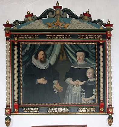 Knud Olufsen Tisted Knud Olufsen Tisted d. 1685, hustru Karen J�rgensdatter Lund og datter Anne Marie Knudsdatter, hr. Jens Ibs�ns hustru d....