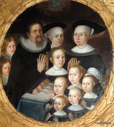 Faxe J�rgen Jensen Faxe, f. 1614 d. 1681. Sognepr�st i Skabers� og T�rringe. Hustru Elline Jakobsdatter f. 1638 d. 1705...