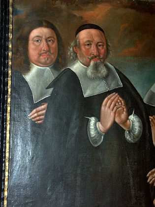Ubekendt borgerfamilie ca. 1660 Ubekendt borgerfamilie 1660-69 H�nger nu i menighedshuset - Kirkepladsen 1, pga. problemer med fugt i kirken. Roskilde...