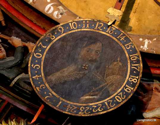 Mand p� det astronomiske ur 1643 Tyskland