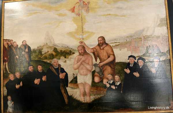 6 Johannes Bugenhagen f. 1485 d. 1558 med sin familie. Malet af Lucas Cranach den y. 1560 1560-69