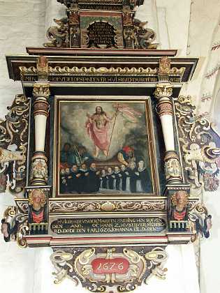 Morten Snering 1626 Morten Snering og hans 2 hustruer. Sigbrech P. D. d. 1626 og Johanna Eil D. Samt b�rn. 1620-29 Roskilde stift