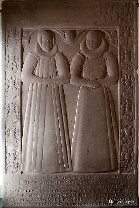 Vibeke Beck og Elline Galde Vibeke Jokumsdatter Beck til Beckeskov, og datter Jomfru Elline Galde f. 1561, d. 1606. Far T�nne Galde til �by mm. er...