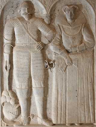 Eiler Rud og Margrethe von Papenheim Eiler Rud til Utterslev f. 1555 d 1618 og Margrethe Burchardsdatter von Papenheim f. 1561 d. 1619 ca. 1610-19...