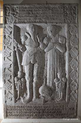 Peder Svave og Else Skave Peder Svave til Gjorslev f. 1496 d. 1552 og Else Mouridsdatter Skave ca. 1550-59 Roskilde stift