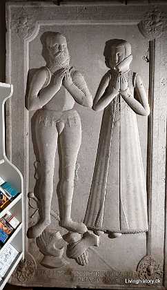 Gunde Lange og Karen Breide Gunde Lange til Breininge d. 1564 og Karen Hansdatter Breide d. 1550. ca. 1570-79. �rhus stift