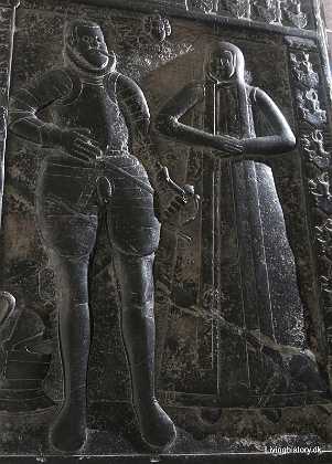 Christen Gyldenstierne og Dorothea Rud Christen Gyldenstierne til Restrup, f. 1553 d. 1617 Hustru Dorothea Rud f. 1560 d. 1648. Roskilde stift 1610-19