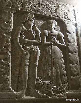 Erik Walkendorff og Berete Lindenov Erik Walkendorff til Glorup og S�byg�rd, f. 1523, d. 1605 Hustru Berete Lindenov, d. 1568. Roskilde stift 1560-69