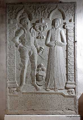 Claus Dyre og Johanne Viffert Claus Iversen Dyre Til S� og Boller, d. 1547 Hustru Johanne Mogensdatter (Viffert) d. 1570 Aalborg stift 1560-69