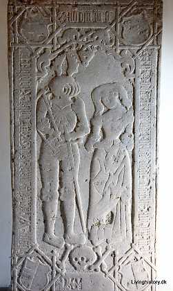 Mads Blle og Birgitte Daa Mads Eriksen Blle d. 1539 til Terslse og Birgitte Clausdatter Daa d. 1522. 1520-29. Roskilde stift