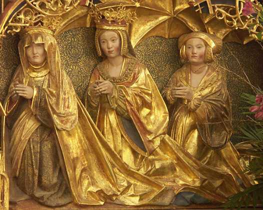 Altertavle Dronning Christine, Prinsesse Elisabet og Prinsesse Elisabet Udfrt af Claus Berg 1510-19 Fyens stift